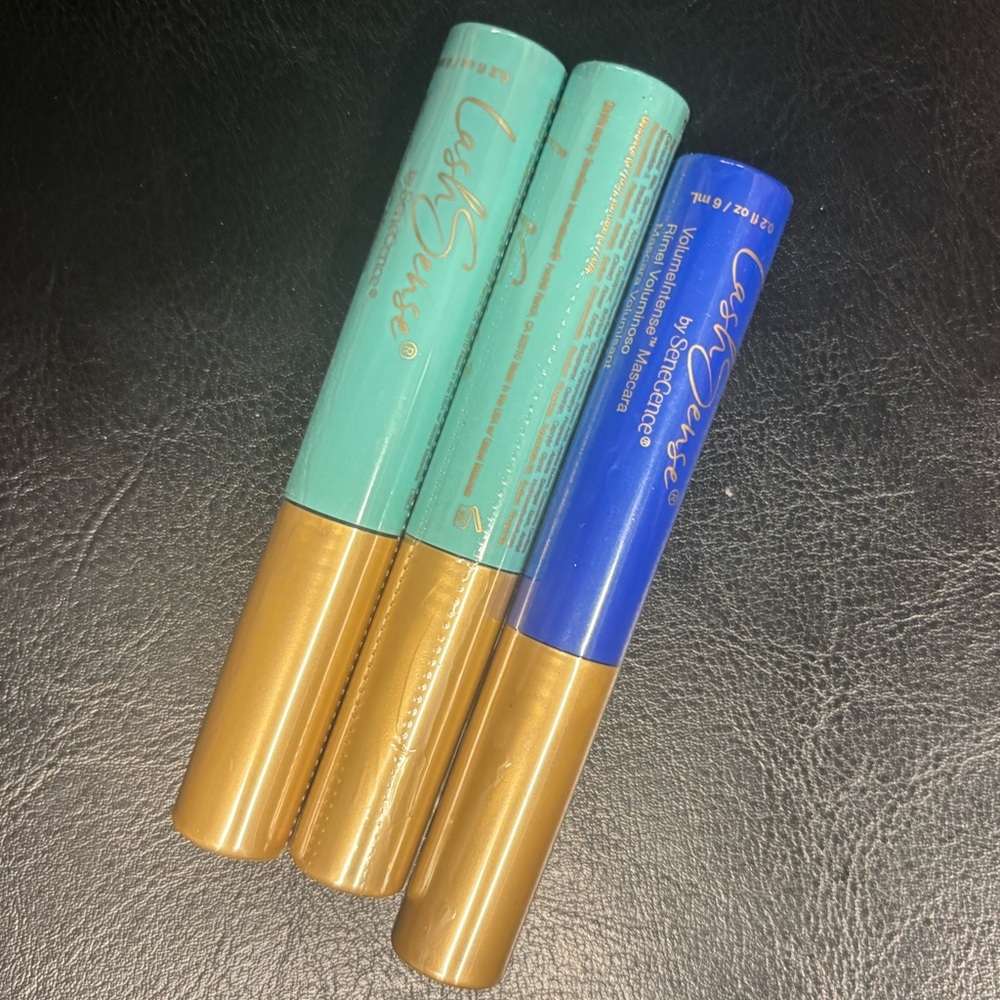 SeneGence LashSense Mascaras- 2 Jewel jade and 1 deep cobalt